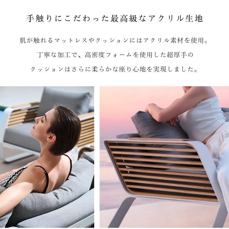 ガーデンソファ 2人用 屋外家具 ホテル ソファ ダブルソファ HIGOLD Wing（ウイング）ダブルソファ 単品【大型宅配便Y】