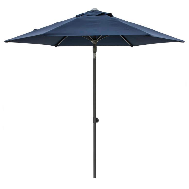 ガーデンパラソル アルミ製 パラソル 折りたたみ 日よけ 遮光 撥水 紫外線 UVカット EGプッシュパラソル 2.5m ネイビー メーカー直送 代金引換 同梱不可 tks1 |  | 01