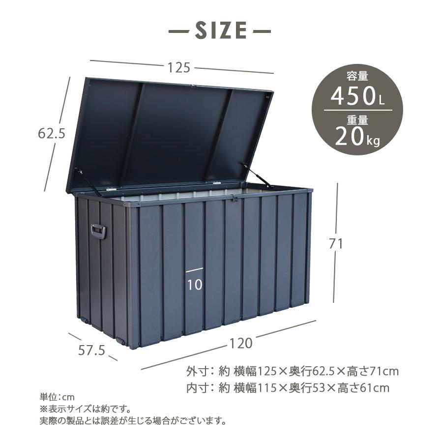 物置 ごみ収集庫 ゴミ箱 屋外 大容量 屋外収納 おしゃれ 幅125