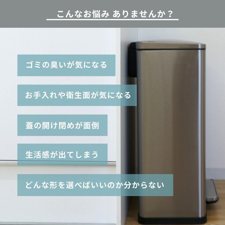 DEPOS レビュー特典付き ゴミ箱 45リットル ゴミ箱 ペダル ふた付き 縦