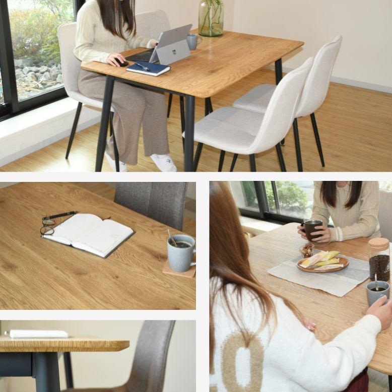 先行予約 レビュー特典付き 木目調 テーブル チェア 幅120cm 高さ75cm