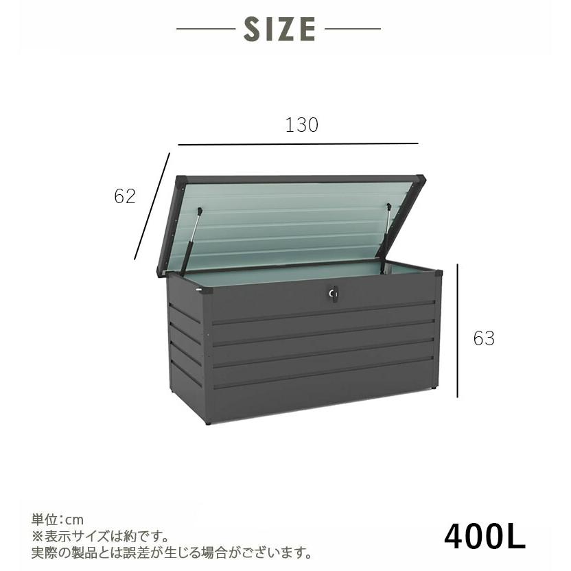 スチールボックス 物置 収納 おしゃれ 幅130 屋外 ゴミ箱 ゴミ