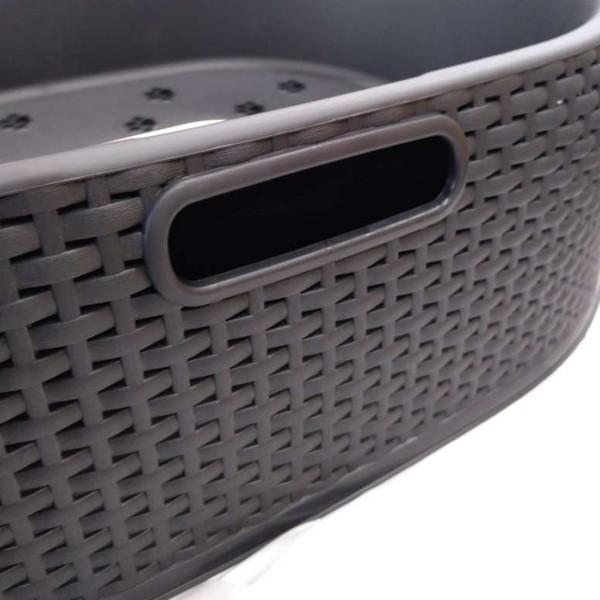 ラタン調ペットバスケット Sサイズ カーバー/CURVER pet basket S オランダ 猫 犬 小柄犬用 ペットベッド おしゃれ あすつく対応商品 4573405816195