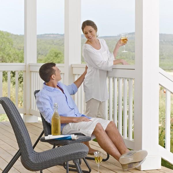 ガーデンテーブルセット 雨ざらし チェアセット おしゃれ ケター