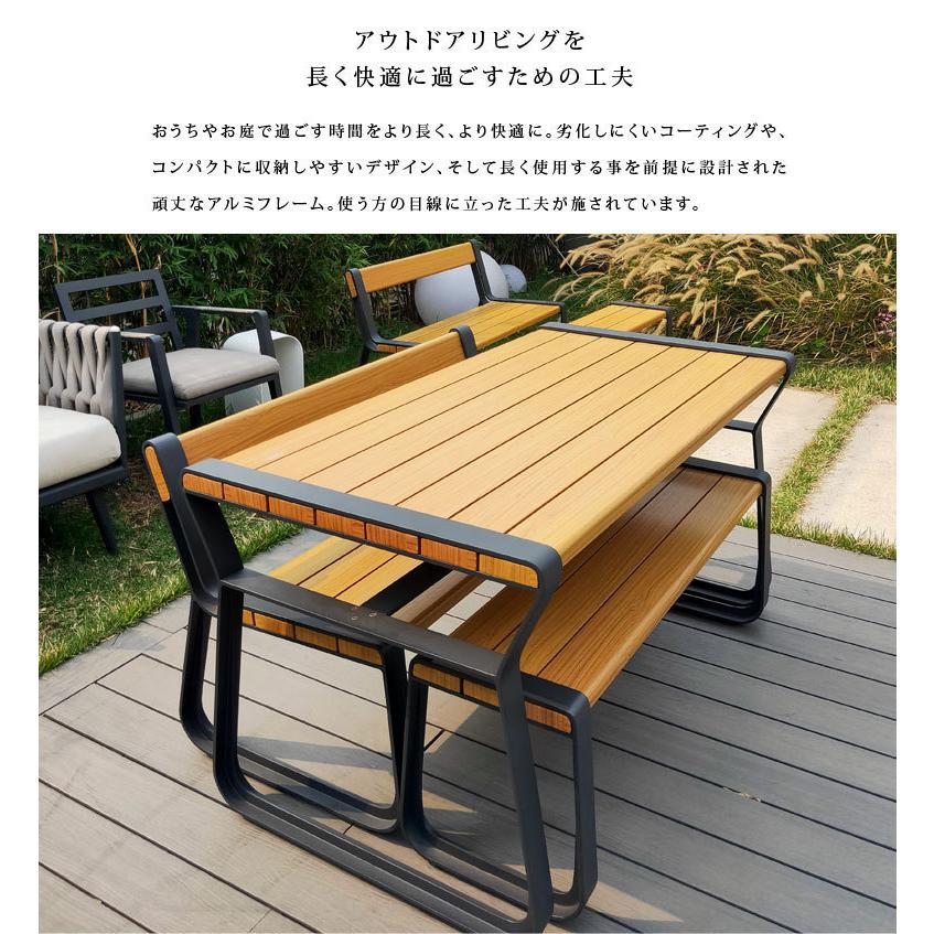 ベンチセット 【大型宅配便Y】 ヒゴールド クラーク ベンチ3点セット