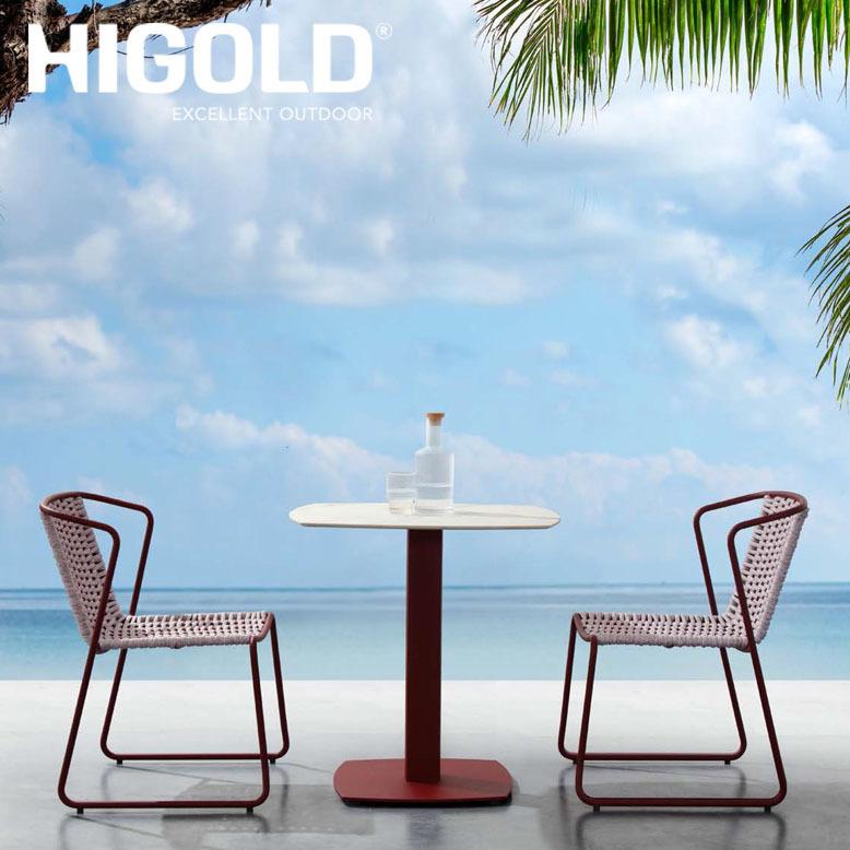 ガーデンファニチャー ファンシーバルコニー3点セット ワインレッド HIGOLD Fancy 3set  hnw1 大型宅配便