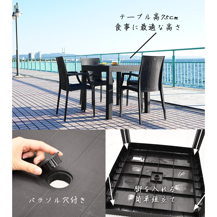 ガーデン テーブル セット ニューダンテ ニューインディア 肘あり