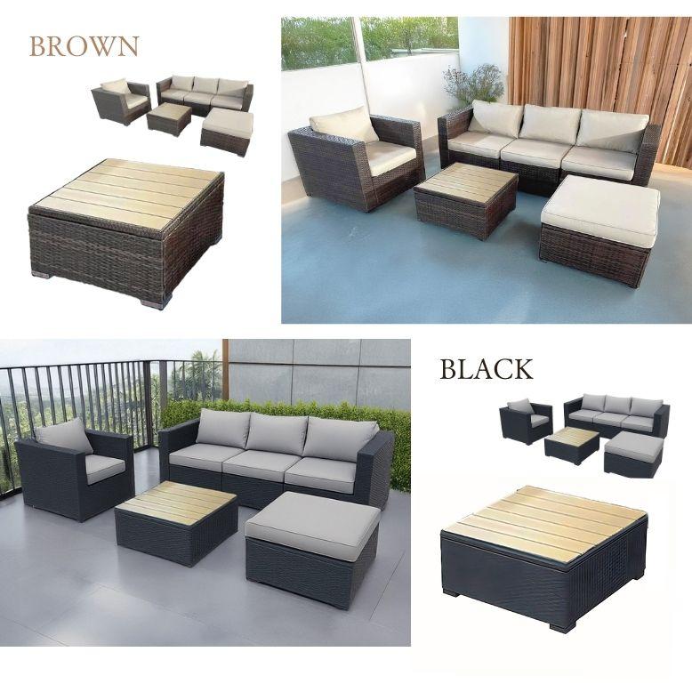 DEPOS 先行予約 3月中旬頃入荷予定 ガーデンファニチャー ラタン調