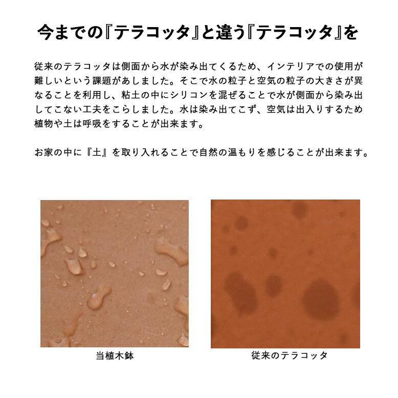 植木鉢 素焼き 8号鉢 テラコッタ ライトグレー イタリア DEROMA デロマ