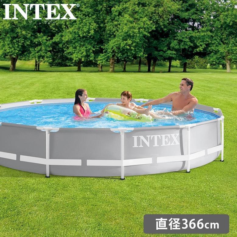 INTEX 家庭用プール メーカー直送 代金引換同梱不可 直径366x高さ76cm 