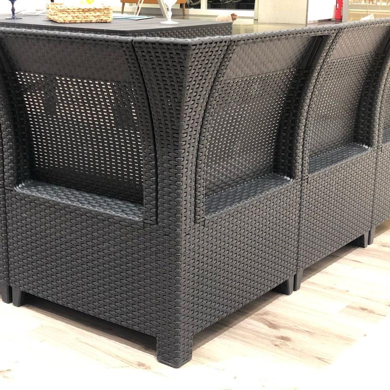 コーナーソファセット ガーデンテーブルセット　アウトドアテーブル　チェア 屋外 テーブル ガーデンファニチャーセット ガーデンテーブル ラタン調