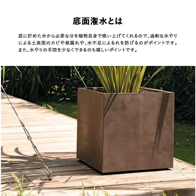 植木鉢 大型 16号鉢 パール ブラウン 大きい 軽い プランター