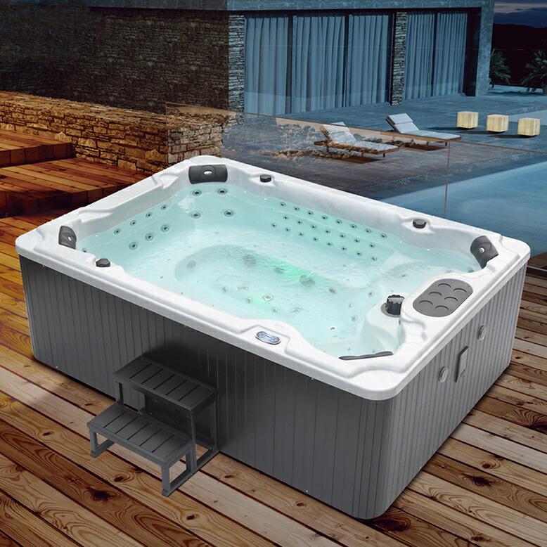 受注生産 ジェットバス プール 大型スパ 埋め込み式 置き型 ジャグジー 7-8人用 水量1500L SPA 横幅3200×奥行2300×高さ1000mm M-3303 | DEPOS | 04