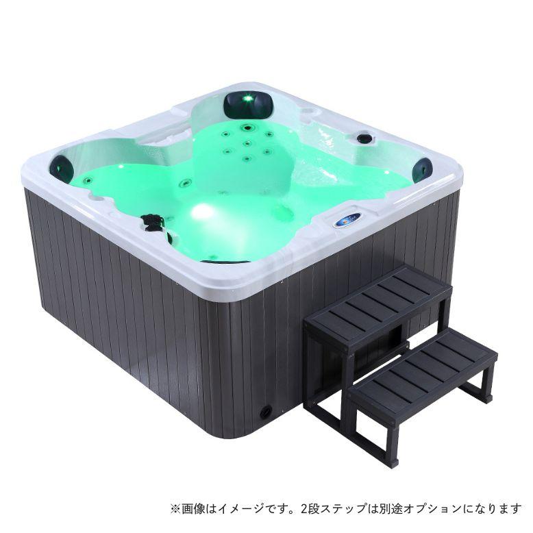 受注生産 ジェットバス プール 大型スパ 埋め込み式 置き型 ジャグジー 3-4人用 水量600L SPA 横幅1600×奥行1600×高さ850mm M-3501 | DEPOS | 05