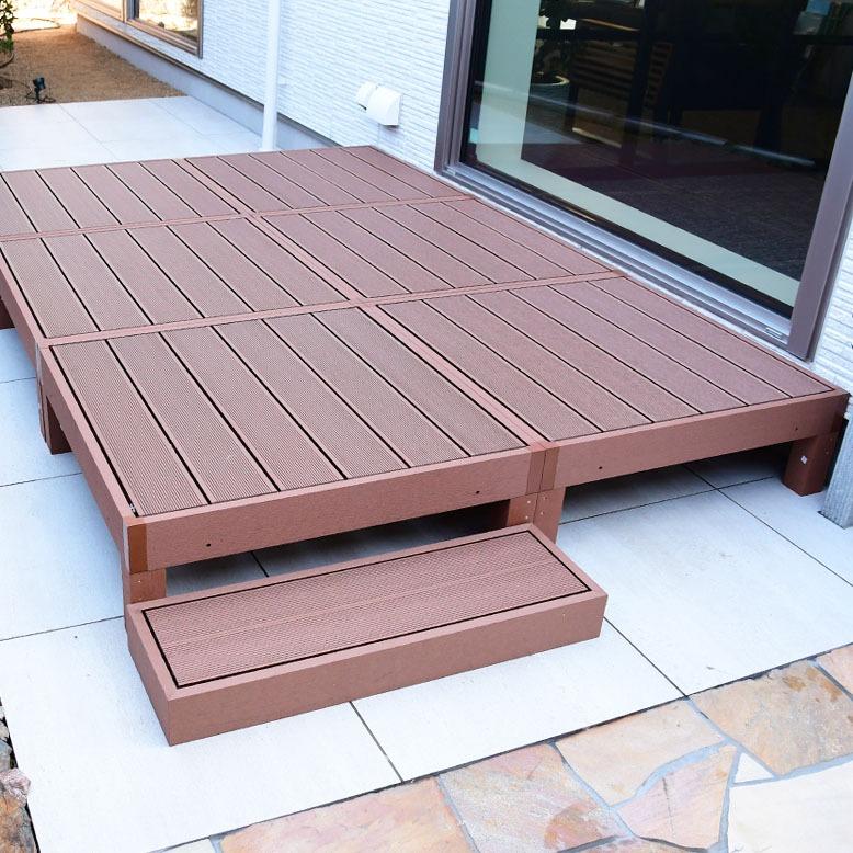 ウッドデッキ 樹脂 人工木 ガーデン おしゃれ 1.5坪 人工木