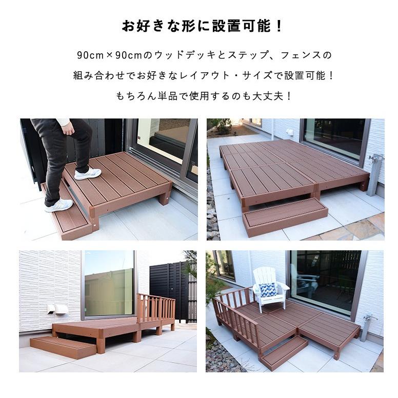 ウッドデッキ 樹脂 人工木 ガーデン おしゃれ 0.25坪 人工木