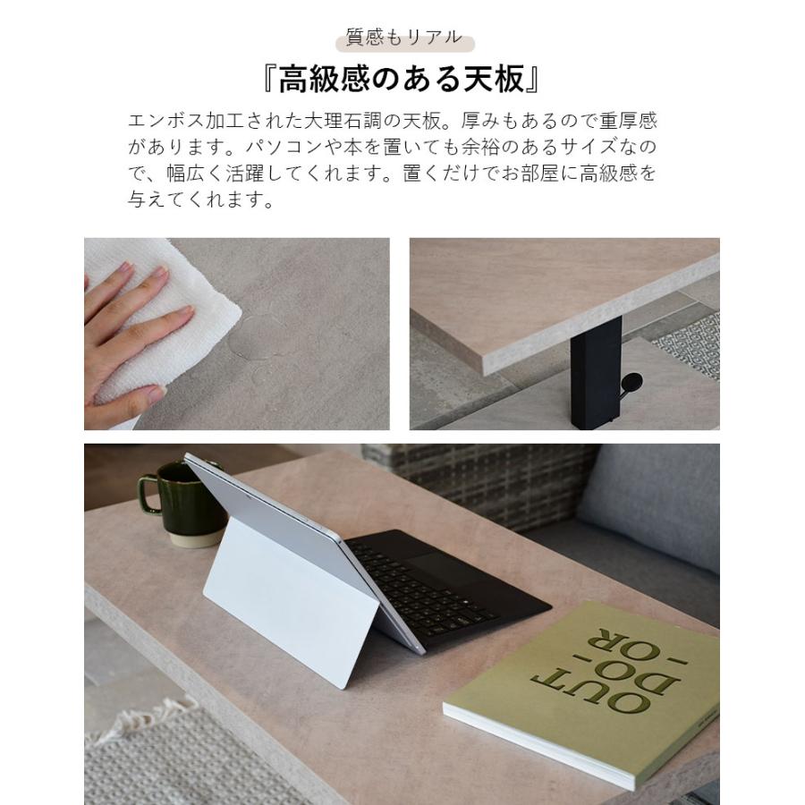 昇降式テーブル ガス圧 ローテーブル インテリア リビング 調節 組立式