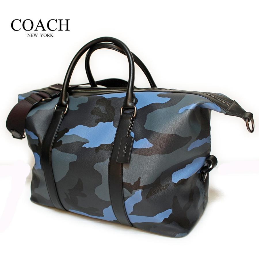 【極美品】コーチ 2way ボストンバッグ カモフラ 大容量 レザー カーキ 希少✨ コーチ ボストンバッグ 2way 迷彩 斜め掛け 大容量