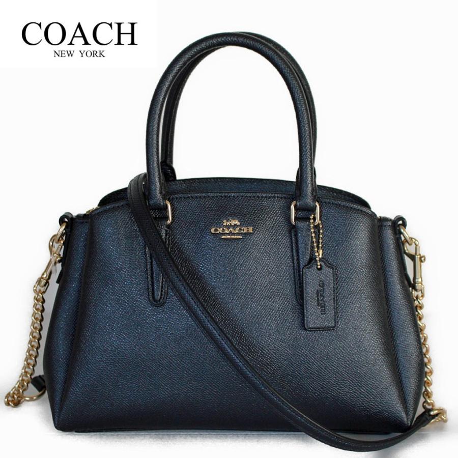 コーチ バッグ ショルダーバッグ レディース アウトレット レザー ミニバッグ ミッドナイト COACH MINI SAGE CARRYALL | COACH