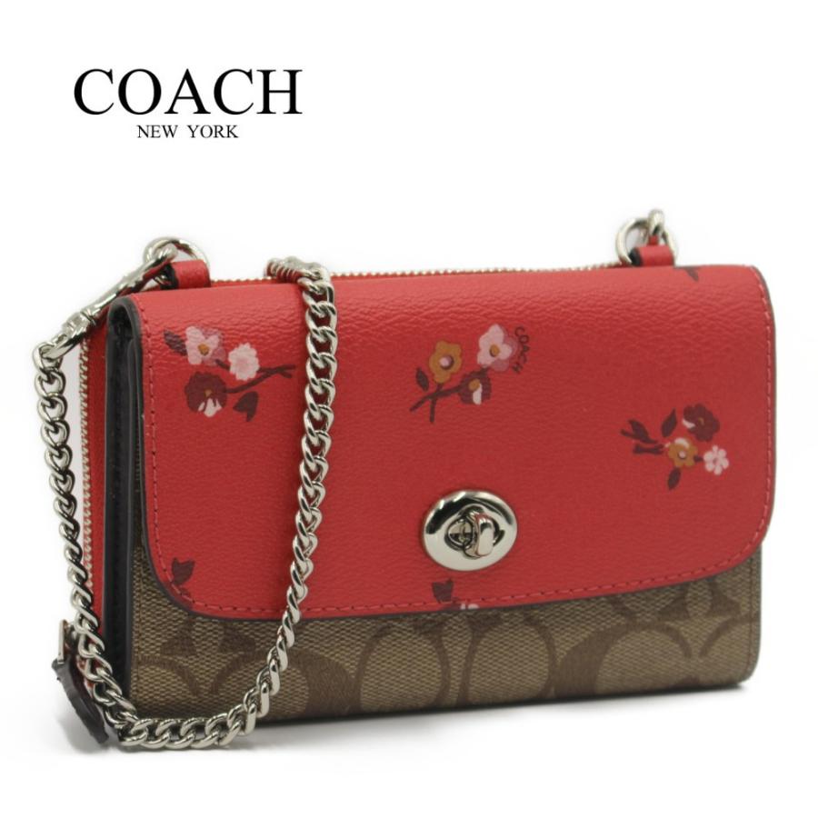 コーチ バッグ ショルダーバッグ フラップ フォン チェーン ミニバッグ シグネチャー クロスボディーCOACH CROSSBODY IN SIGNATURE CANVAS |  | 01