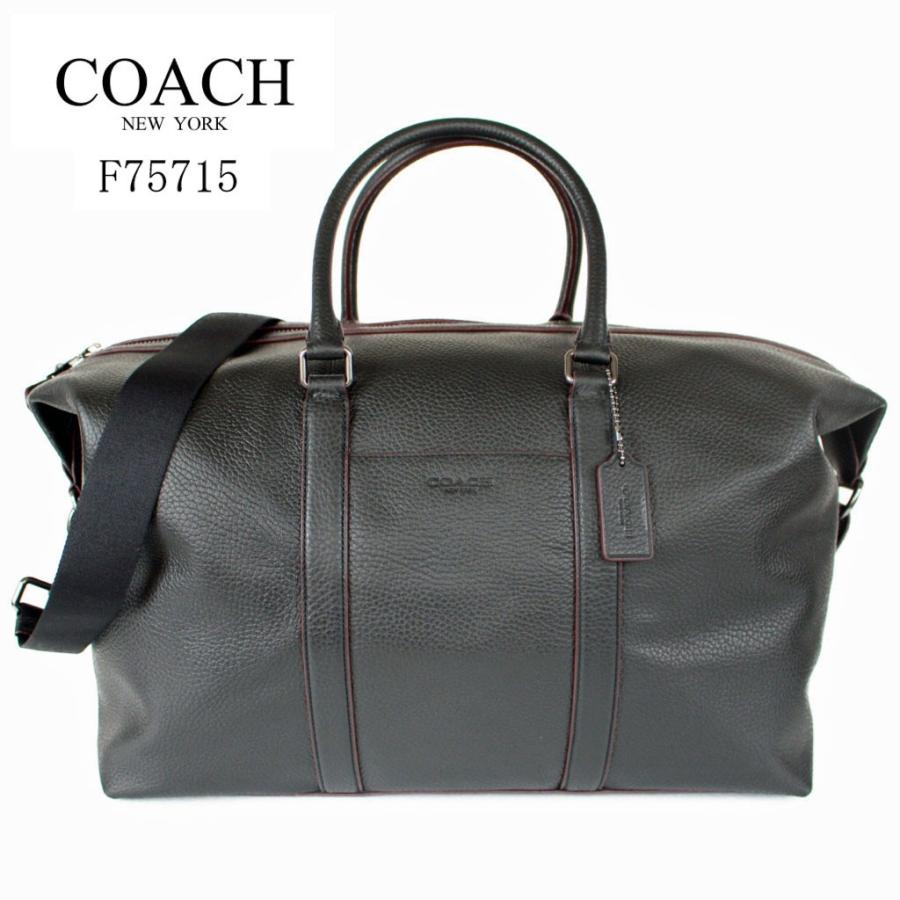 コーチ メンズバッグ 2WAY レザーボストンバッグ COACH TREKKER BAG LEATHER BLACK | COACH