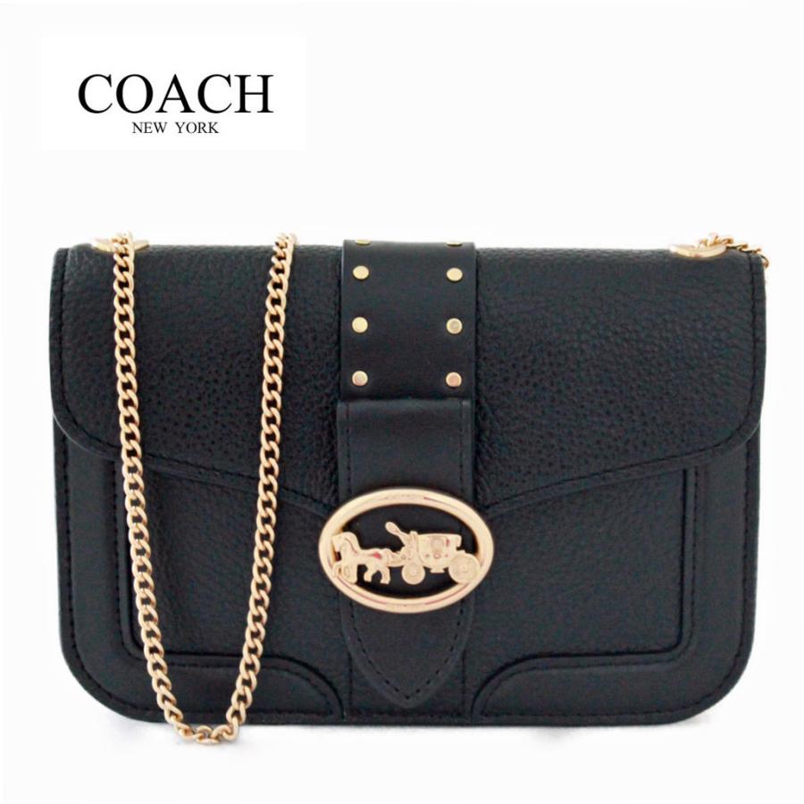 コーチ バッグ ショルダーバッグ リベット チェーン クロスボディ レザー COACH CROSSBODY WITH