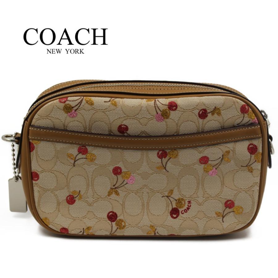 コーチ バッグ ショルダーバッグ ミニポシェット シグネチャー チェリー アウトレットア COACH  ISLA CHAIN CROSSBODY IN SIGNATURE JACQUARD WITH CHERRY PRINT | COACH | 03