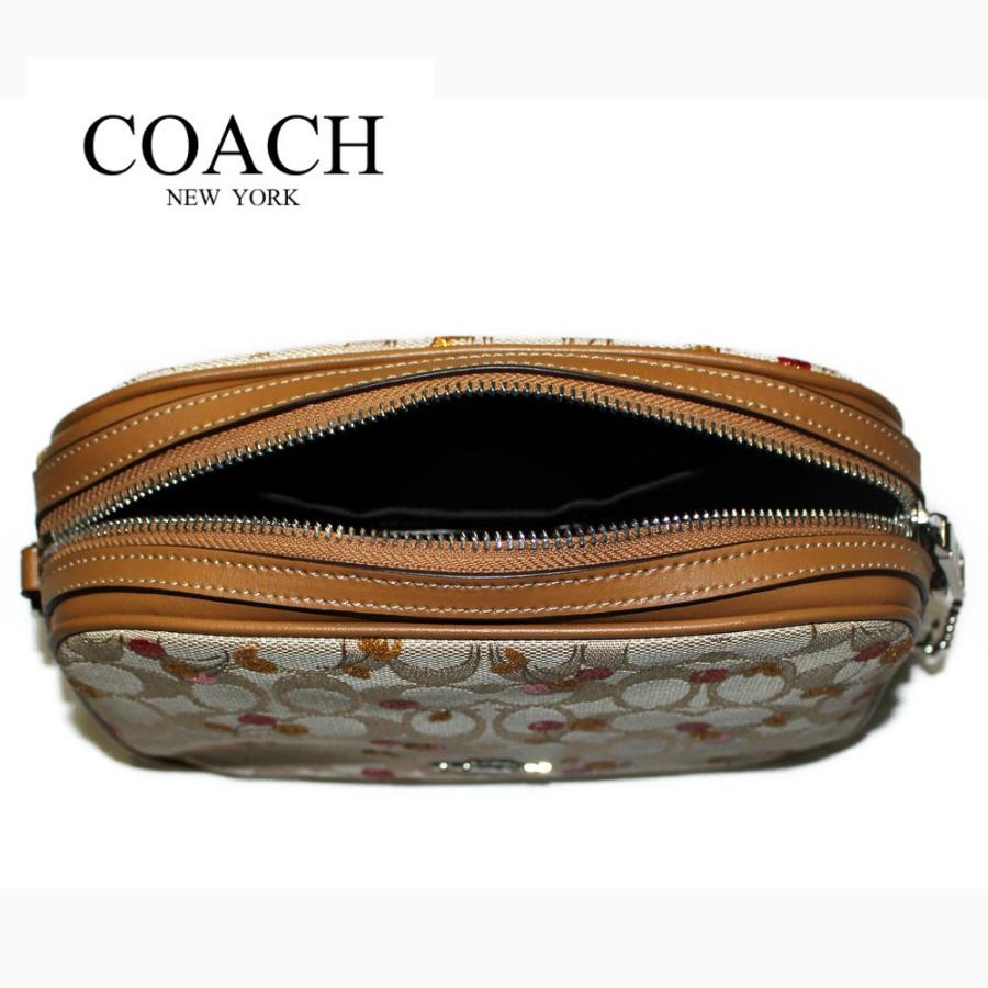 コーチ バッグ ショルダーバッグ ミニポシェット シグネチャー チェリー アウトレットア COACH  ISLA CHAIN CROSSBODY IN SIGNATURE JACQUARD WITH CHERRY PRINT | COACH | 04