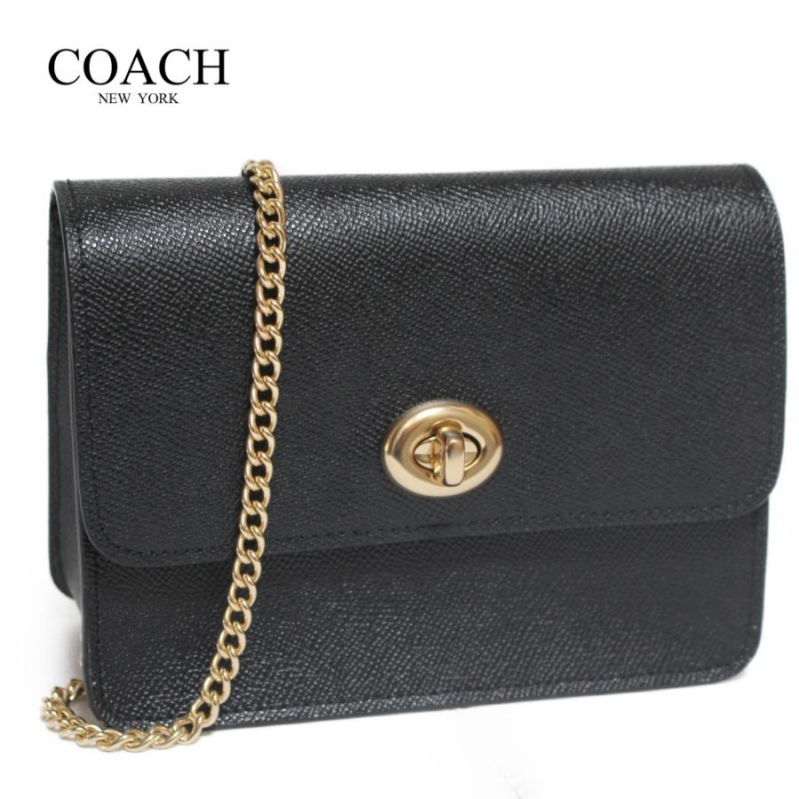 コーチ バッグ ミニショルダーバッグ クロスボディーバッグ ブラック Coach Bowery Leather Turnlock Small Crossbody Shoulder Bag Black | COACH | 01
