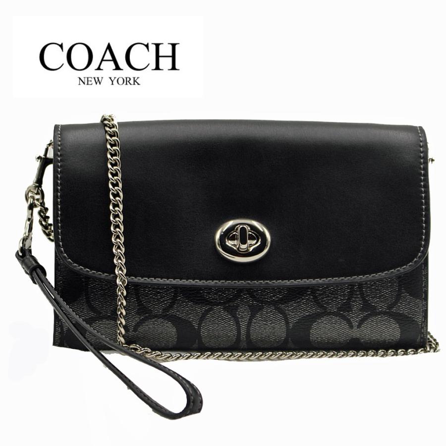 コーチ ショルダーバッグ ミニバッグ ポシェット お財布ショルダー COACH CHAIN CROSSBODY IN SIGNATURE CANVAS | COACH
