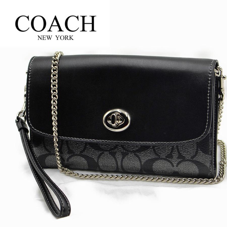コーチ ショルダーバッグ ミニバッグ ポシェット お財布ショルダー COACH CHAIN CROSSBODY IN SIGNATURE CANVAS | COACH | 02