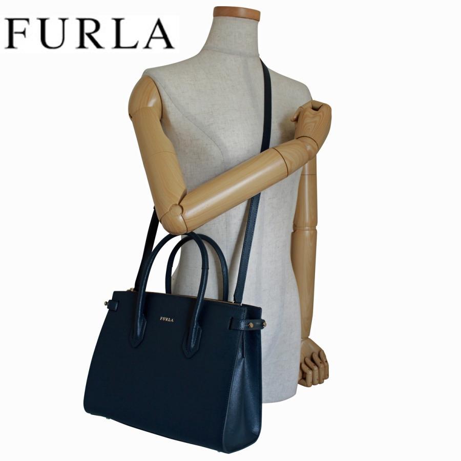 【極美品】フルラ　FURLA　アリッサ　トートバッグ　ハンドバッグ　2way FURLA フルラ Furla Alissa トートバッグ S TONI NERO ブラック