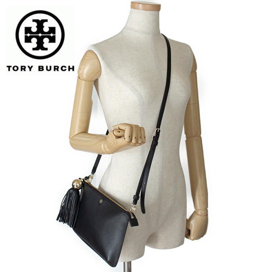 TORY BURCH レザーショルダーバッグ タッセル付き TORY BURCH トリーバーチ バッグ ショルダーバッグ タッセル