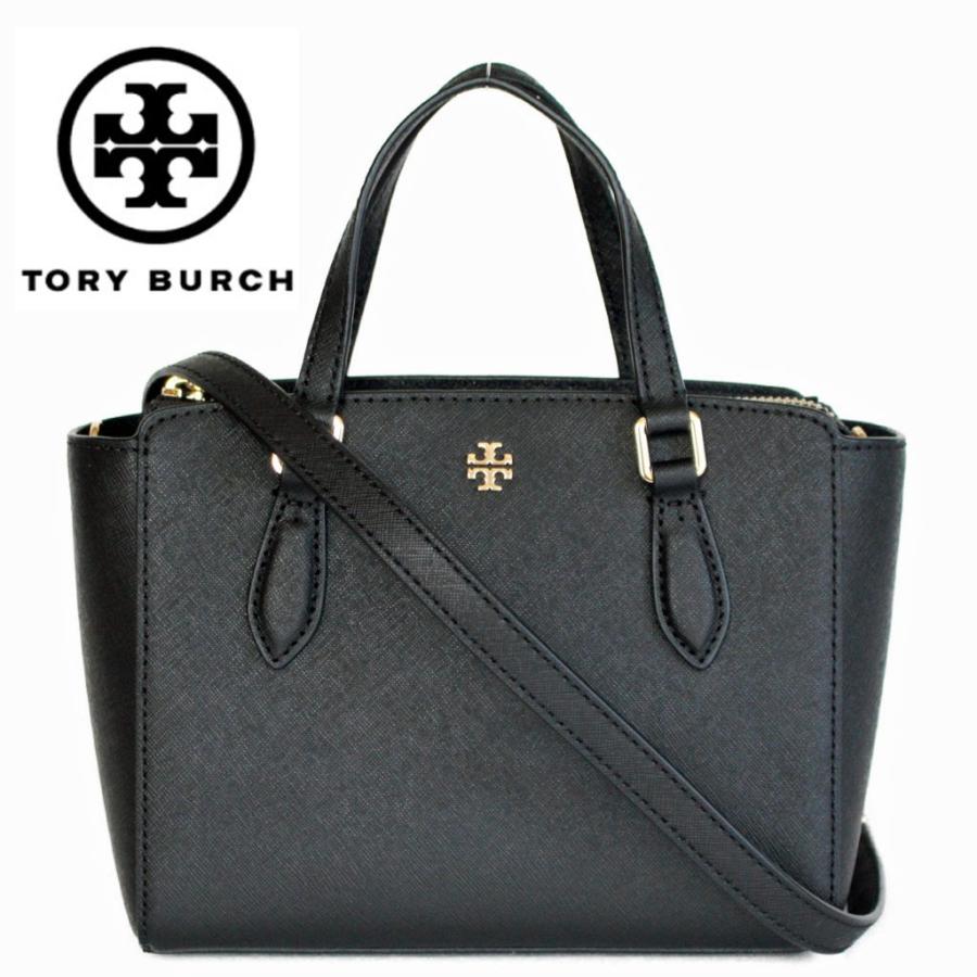 トリーバーチ バッグ トートバッグ 2WAYショルダーバッグ エマーソンミニ ブラック Tory Burch EMERSON MINI TOP