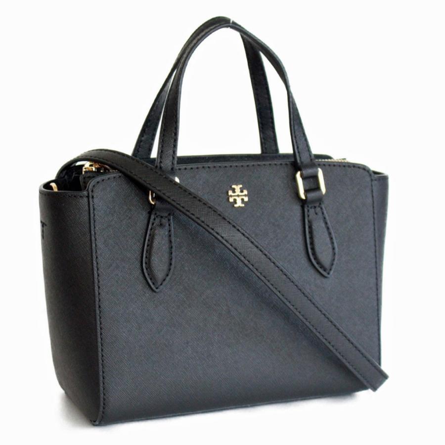 トリーバーチ バッグ トートバッグ 2WAYショルダーバッグ エマーソンミニ ブラック Tory Burch EMERSON MINI TOP ZIP TOTE｜modstore｜02