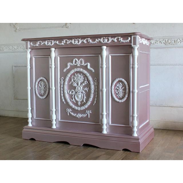 ロココ様式レジカウンター　　アンティーク調/ロココ調/レジ台/受付カウンター 楽天市場】アンティーク カウンター ロココ調家具 ロココ調 レジ