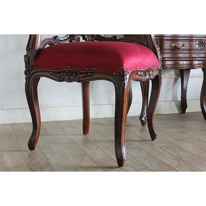 ロココ アームチェア アンティーク マホガニー 猫脚 mg605 リプロ B 44