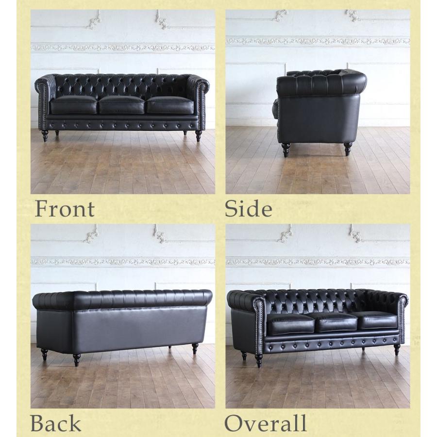 A598」期間限定値下げ！ヴィンセント チェスターフィールドソファ 3P リプロ ヴィンセント チェスターフィールドソファ 3人掛け ターコイズブルーPU