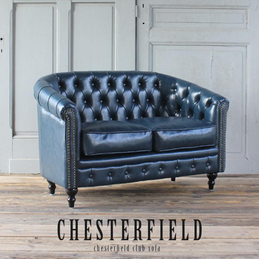 VINCENT PUレザーコンパクトチェスターフィールドシングルソファ②