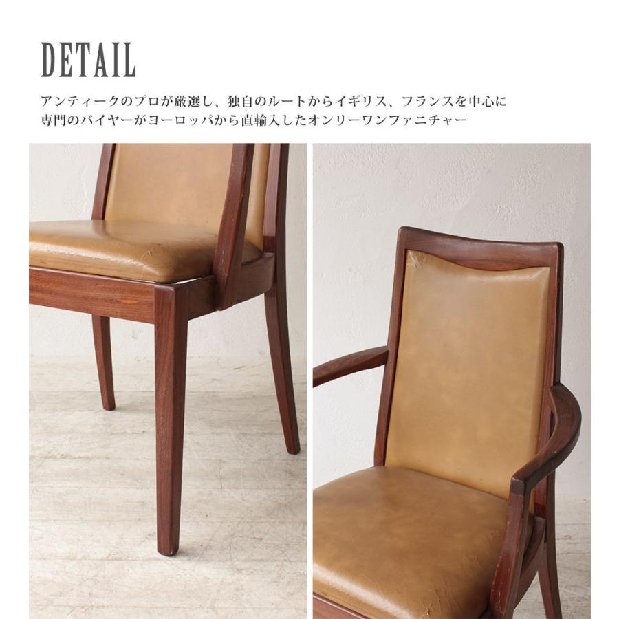 イギリス アンティーク 家具 ダイニング チェア オーク 椅子 英国 405A