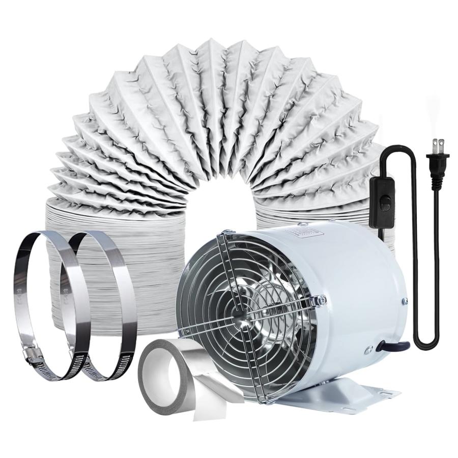 ダクト用換気扇 ダクトホース付 換気扇 150mm 大風量 家庭用工業換気扇