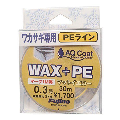 Fujino フジノ Peライン Wax Pe 30m 0 3号 3kg 4本 イエロー W 27 人気沸騰ブラドン