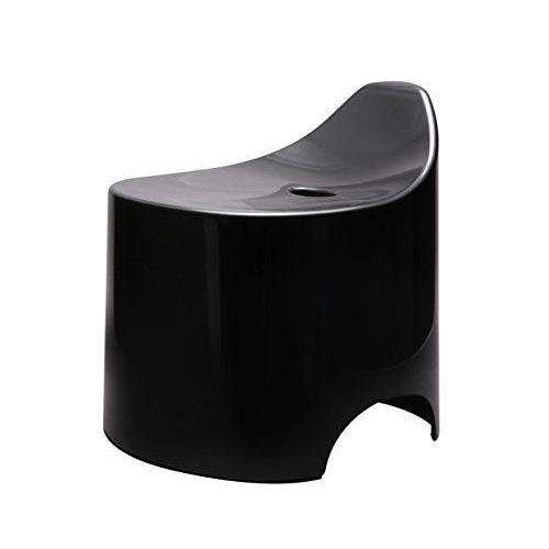 シンカテック 風呂椅子 デュロー バススツール N ブラック 湯桶、手桶