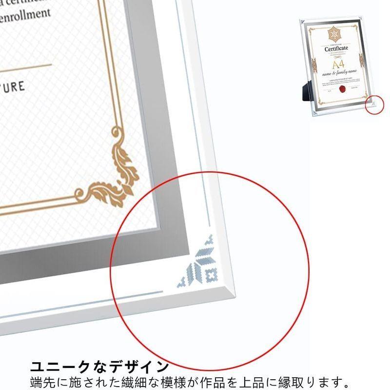 賞状額縁 フォトフレーム おしゃれ 枠なし ガラス 賞状 表彰状 許可証 認定証 展示 事務用品 スタンド自立 メニューpop ウェル 000 Moe Web店 通販 Yahoo ショッピング