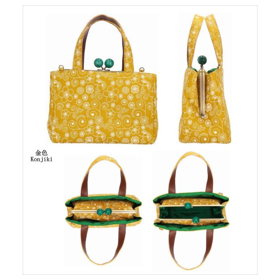 和柄金襴【ハンドメイド】がま口バッグ　#605 和柄金襴【ハンドメイド】がま口バッグ #605 【公式通販】