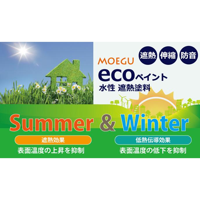 MOEGUエコペイント【ベースコート】6L 屋外用水性遮熱塗料 （屋根/外壁/エコ塗料/省エネ塗料） | ブランド登録なし | 02