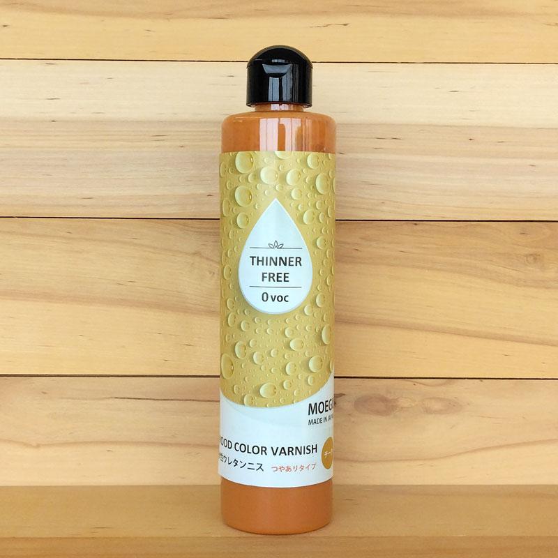 水性ウレタンニス【チーク：つやありタイプ】250ml　屋内木製品専用塗料　（水性塗料） | ブランド登録なし