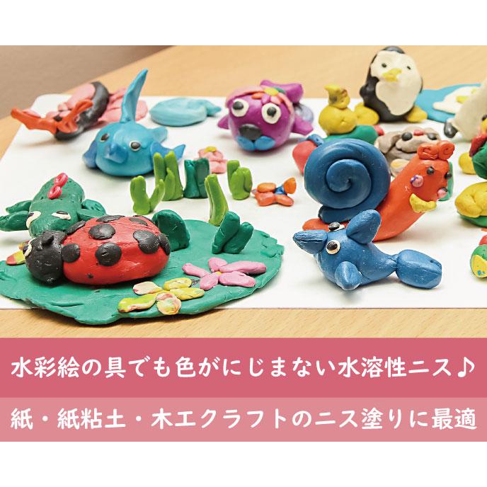 水溶性つや消しニス【 スクールペイントシリーズ 】 100ml（紙・紙粘土 