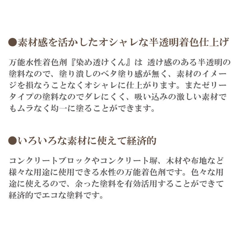 染め透けくん【アッシュグレー】700ml　万能水性着色剤　（水性塗料/ジェリータイプ/多用途/コンクリートブロック） | ブランド登録なし | 03