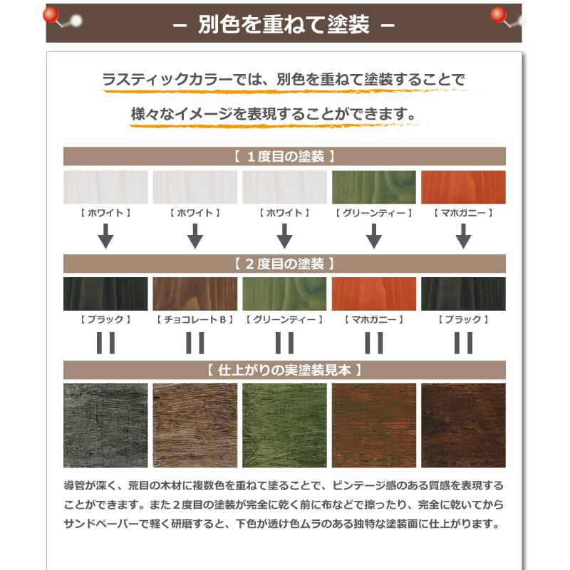 ラスティックカラー【マホガニー】250ml　屋内屋外共通　木製品着色剤　（水性塗料/ジェリータイプ） | ブランド登録なし | 10